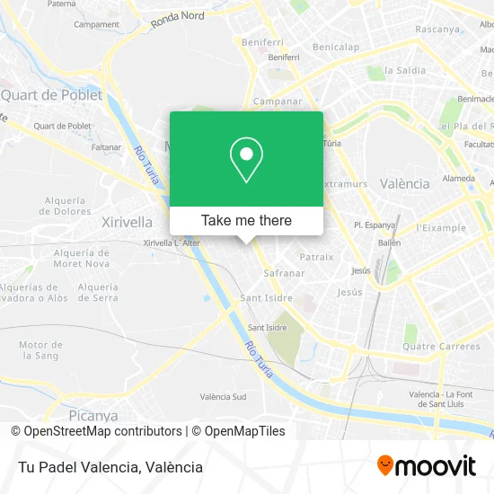 Tu Padel Valencia map