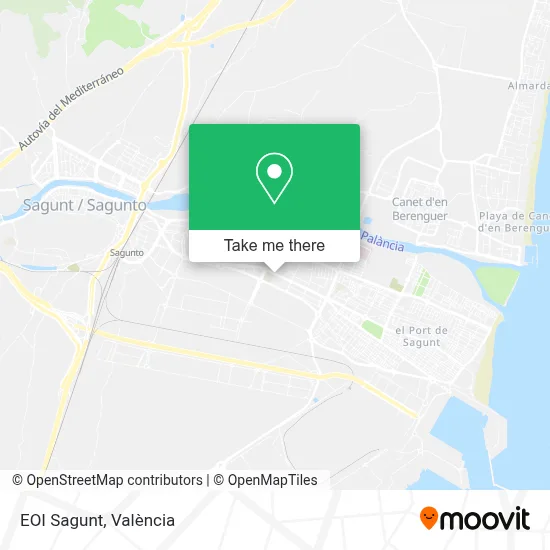 EOI Sagunt map