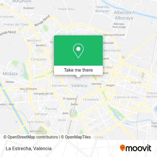 La Estrecha map