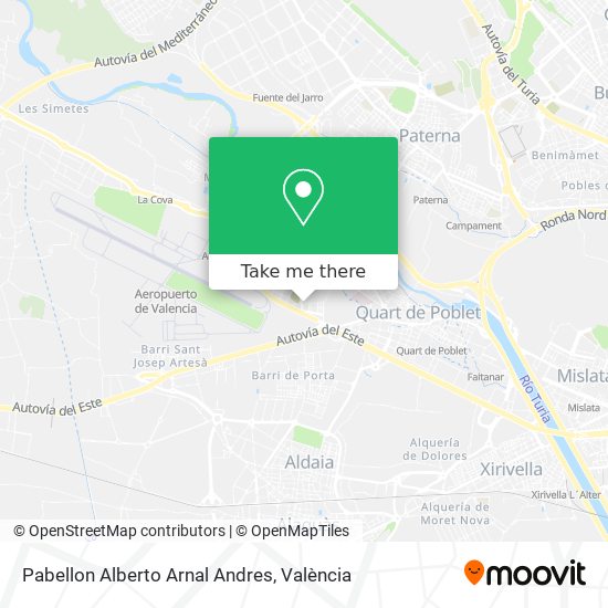 Pabellon Alberto Arnal Andres map