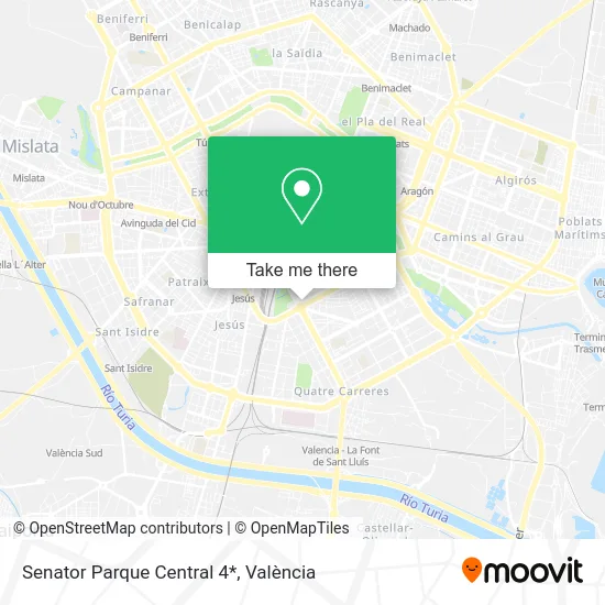 Senator Parque Central 4* map