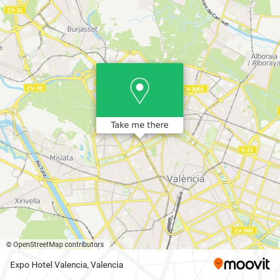 Wie Komme Ich Zu Expo Hotel Valencia In Valencia Mit Dem Bus Metrovalencia Oder Der Bahn Moovit