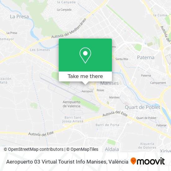 Aeropuerto 03 Virtual Tourist Info Manises map