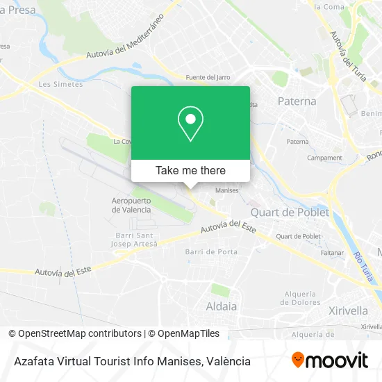 Azafata Virtual Tourist Info Manises map