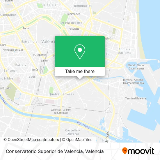 Conservatorio Superior de Valencia map