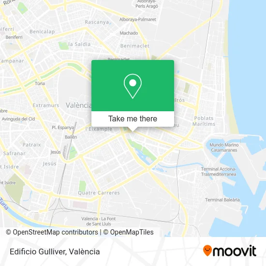 Edificio Gulliver map