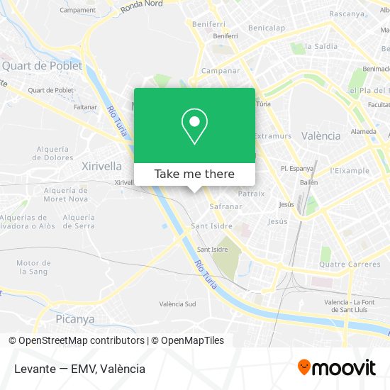 Levante — EMV map