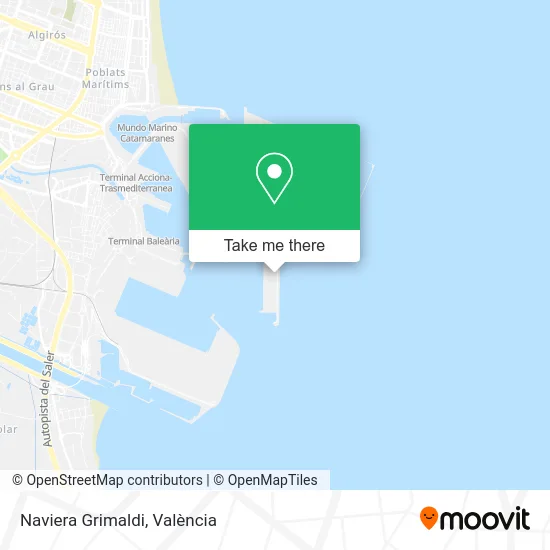 Naviera Grimaldi map