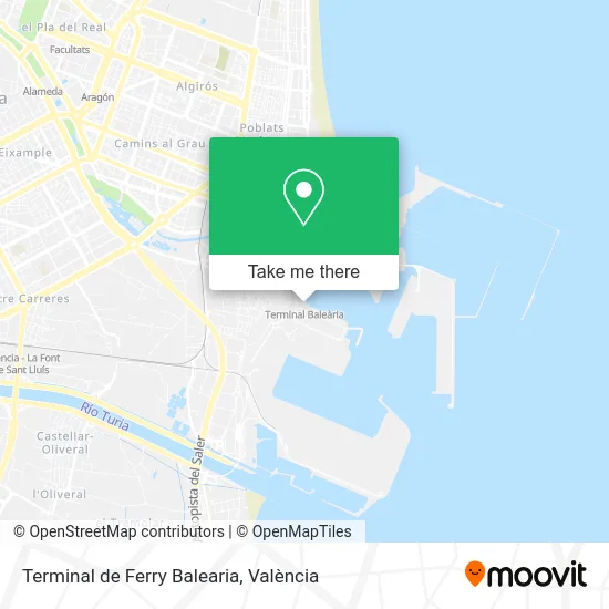 Terminal de Ferry Balearia map