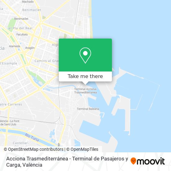 Acciona Trasmediterránea - Terminal de Pasajeros y Carga map