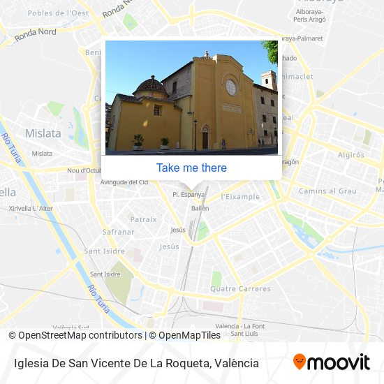 mapa Iglesia De San Vicente De La Roqueta