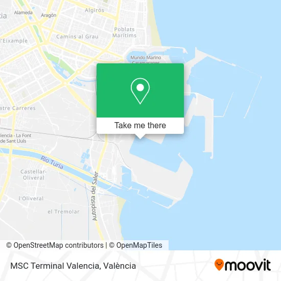 MSC Terminal Valencia map