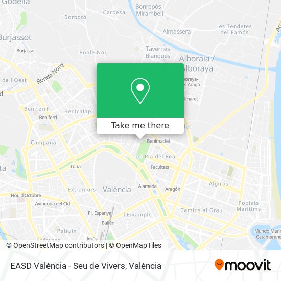 mapa EASD València - Seu de Vivers
