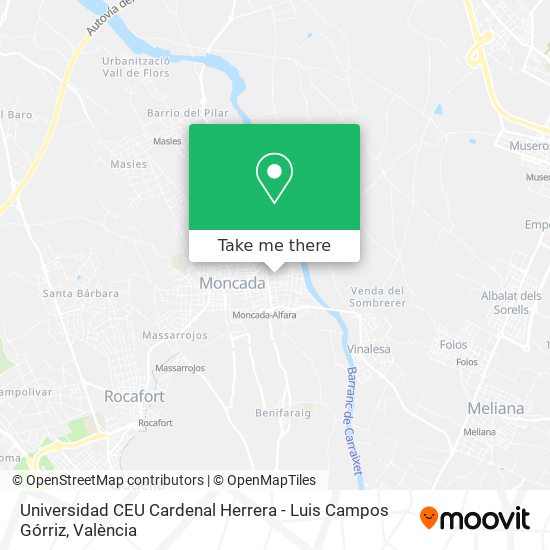 Universidad CEU Cardenal Herrera - Luis Campos Górriz map