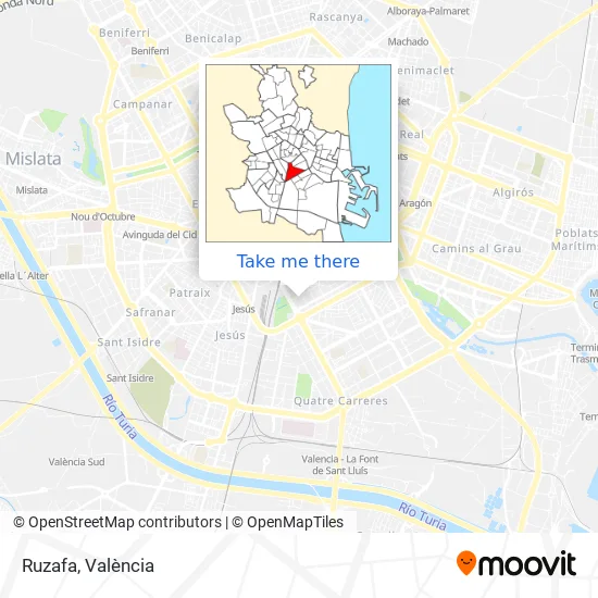 Ruzafa map
