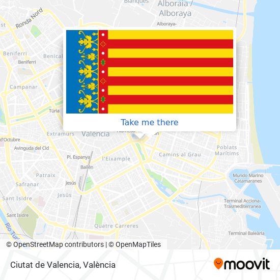 mapa Ciutat de Valencia