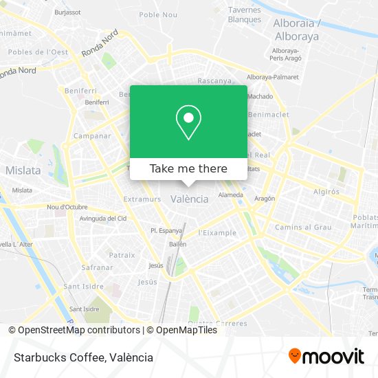 Starbucks Coffee map