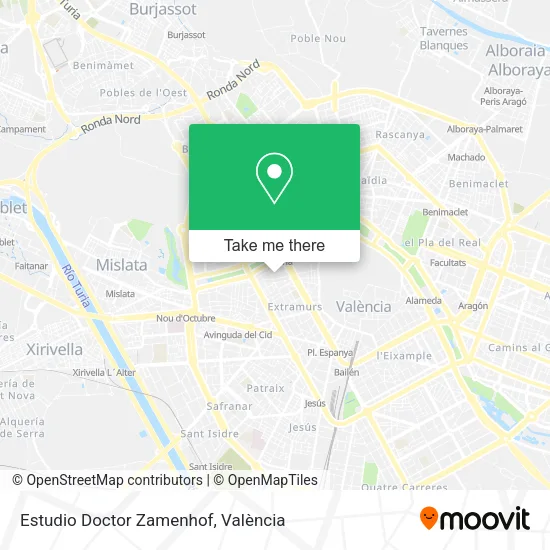 Estudio Doctor Zamenhof map