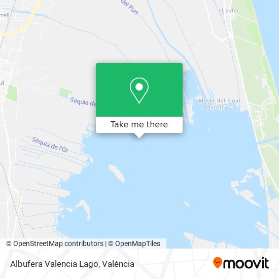 Albufera Valencia Lago map