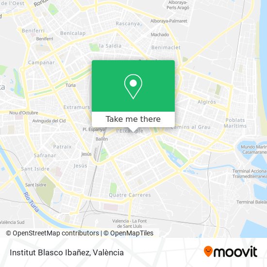 Institut Blasco Ibañez map