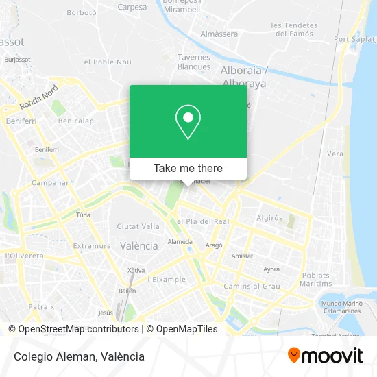 Colegio Aleman map