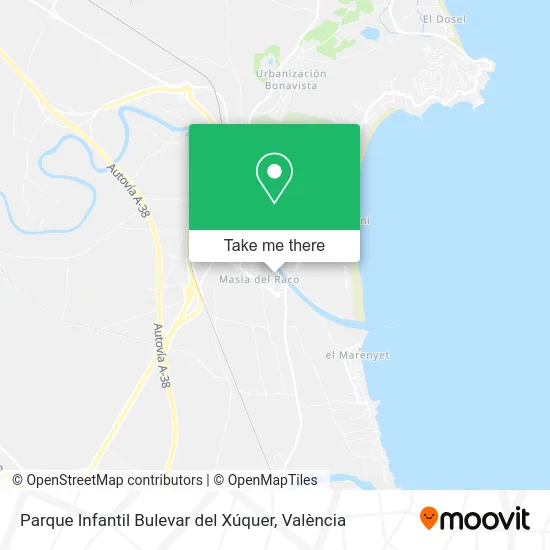 Parque Infantil Bulevar del Xúquer map