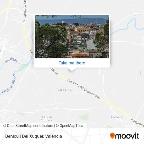 Benicull Del Xuquer map