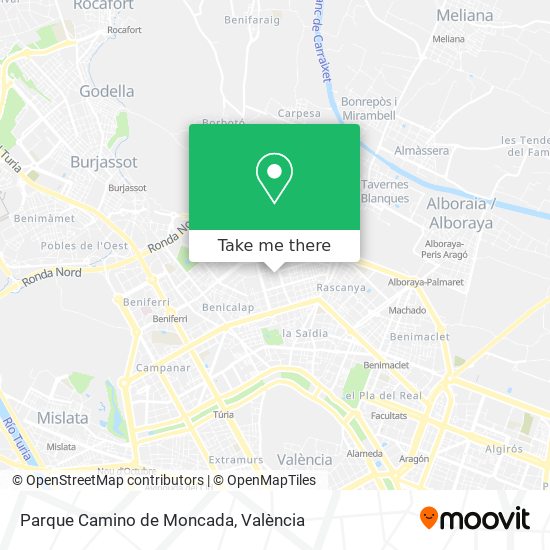 Parque Camino de Moncada map