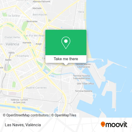 Las Naves map