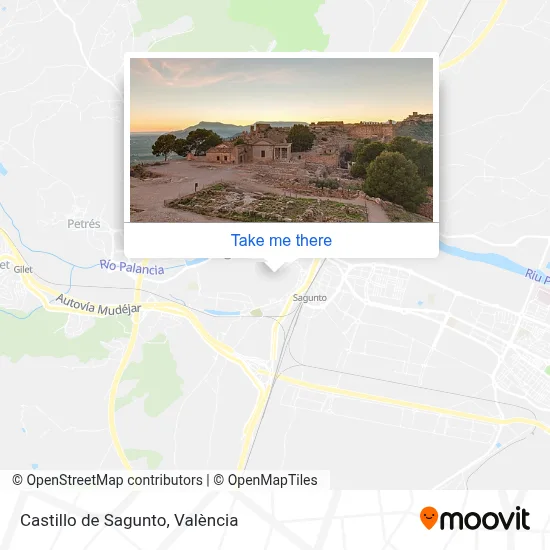Castillo de Sagunto map
