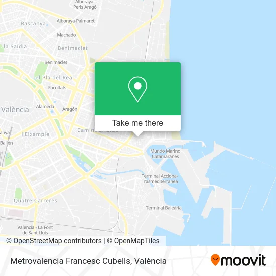 Metrovalencia Francesc Cubells map