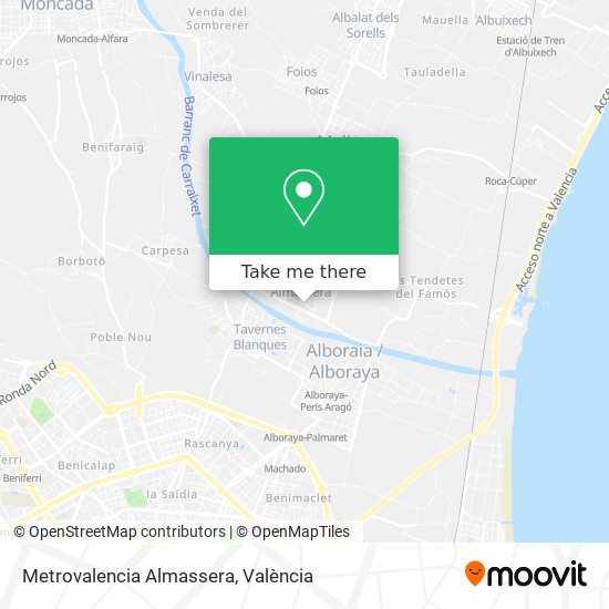 mapa Metrovalencia Almassera