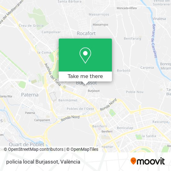 policia local Burjassot map