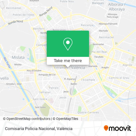 mapa Comisaria Policia Nacional