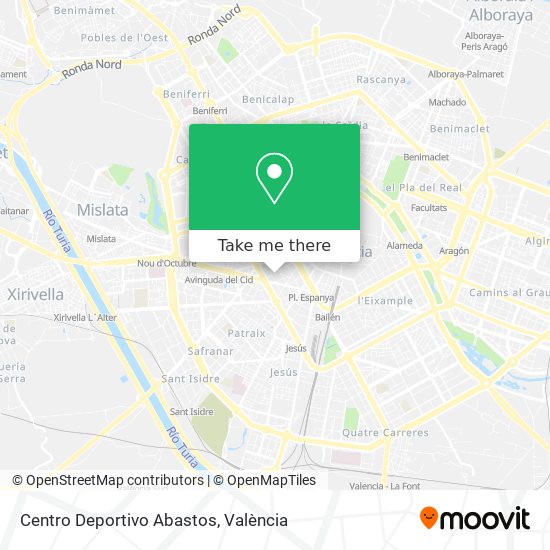 Centro Deportivo Abastos map