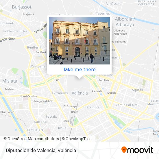 Diputación de Valencia map