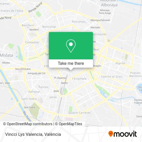Vincci Lys Valencia map