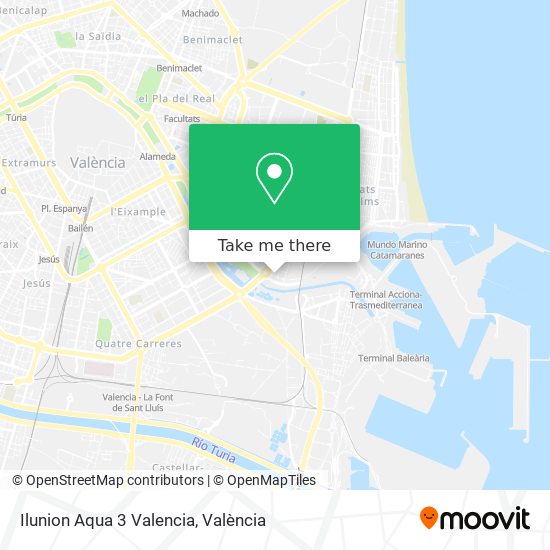 Ilunion Aqua 3 Valencia map