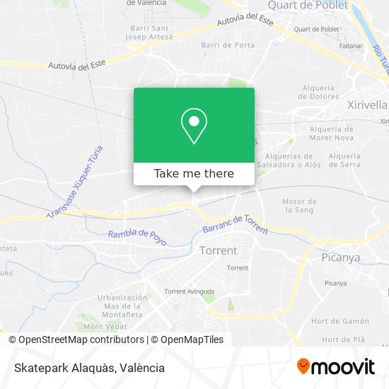 Skatepark Alaquàs map