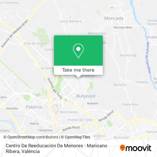 Centro De Reeducación De Menores - Marioano Ribera map