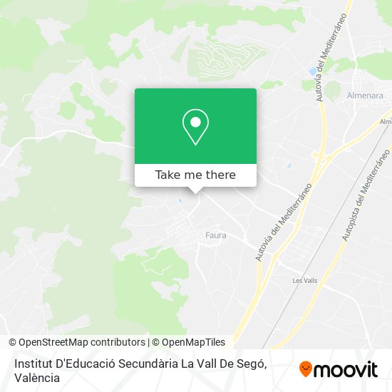 Institut D'Educació Secundària La Vall De Segó map