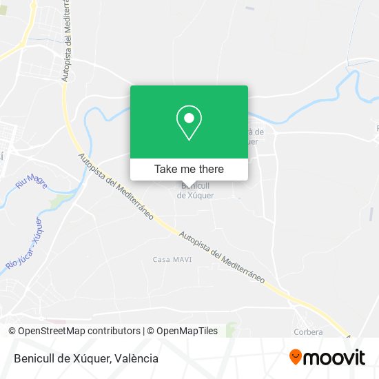 Benicull de Xúquer map