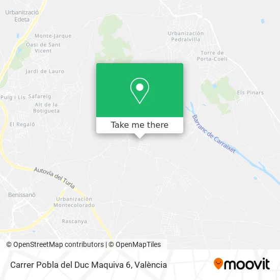 Carrer Pobla del Duc Maquiva 6 map