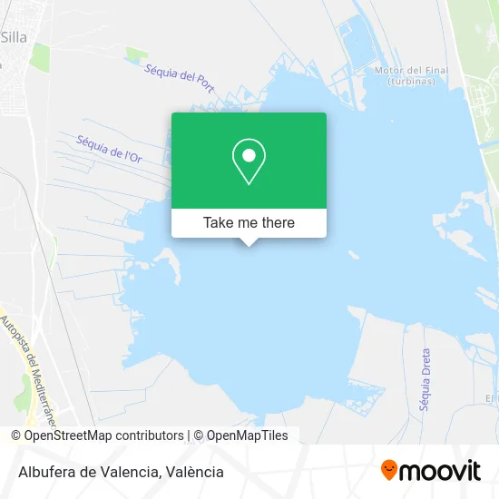 Albufera de Valencia map