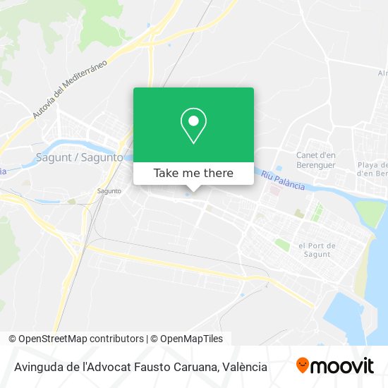 Avinguda de l'Advocat Fausto Caruana map