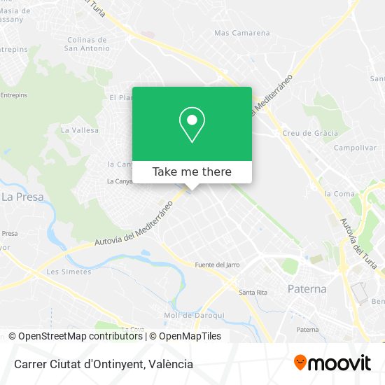 Carrer Ciutat d'Ontinyent map