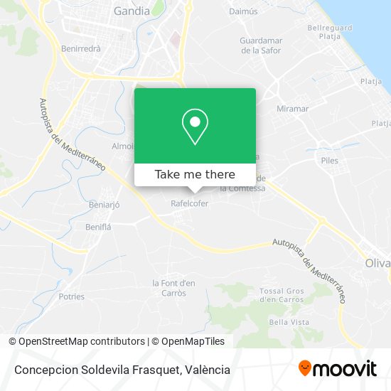 Concepcion Soldevila Frasquet map