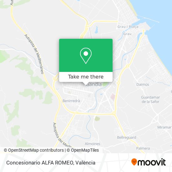 Concesionario ALFA ROMEO map