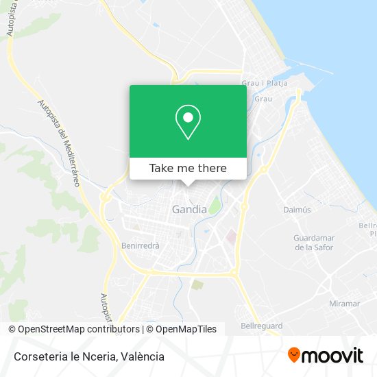 Corseteria le Nceria map