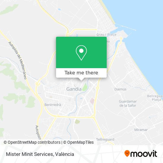 mapa Mister Minit Services